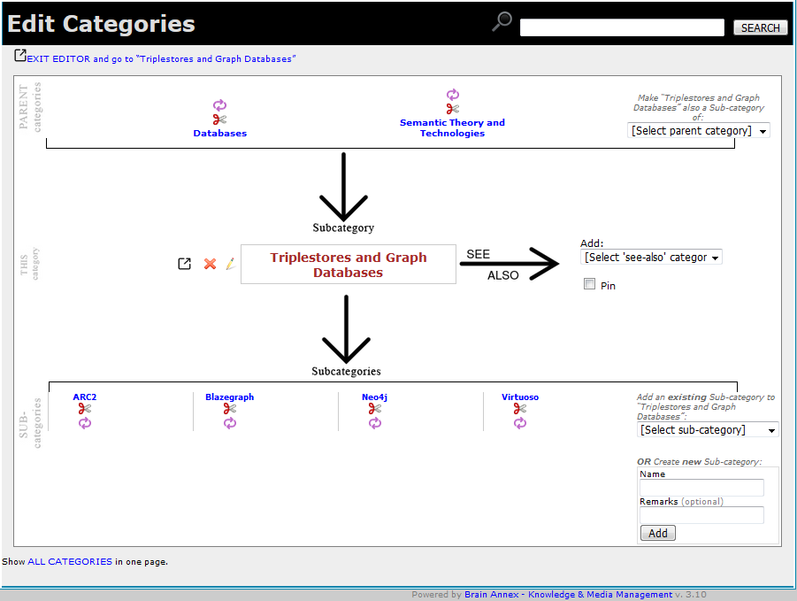 Brain Annex - Example 5 - Web of Subcategories