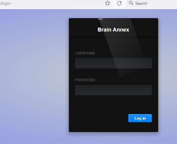 Log into Brain Annex